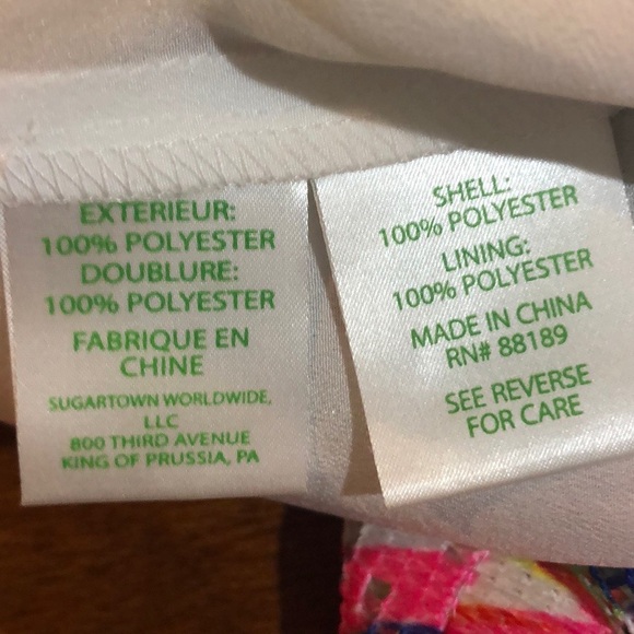 Lilly Pulitzer Island Time Hilah Crop Top & Skirt Set Size 00 - Picture 8 of 9